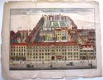 Furnivals Inn in Holbourn 1754 ets/gravure Handgekleurd, Ophalen of Verzenden