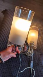 2 wandlampen, Ophalen of Verzenden, Gebruikt, Metaal, Wandlamp