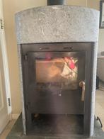 TE KOOP: Mooie, warme spekstenen houtkachel hout kachel, Ophalen, Houtkachel, Zo goed als nieuw, Vrijstaand