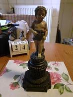 Beeld Cupido op Voet, polystone, Antiek en Kunst, Curiosa en Brocante, Ophalen of Verzenden