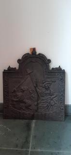 Antieke Haardplaat met Leeuw en Vrouw, Ophalen