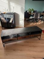 Industrieel TV meubel, Huis en Inrichting, Tafels | Salontafels, Ophalen, 100 tot 150 cm, Zo goed als nieuw, Minder dan 50 cm