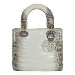 D.i.o.r Tas Bag - Lady Krokodil, Sieraden, Tassen en Uiterlijk, Tassen | Damestassen, Ophalen of Verzenden, Nieuw, Grijs, Handtas