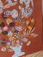 Frans Brocante Gobelin Wandkleed wilde bloemen boeket, Ophalen of Verzenden