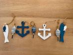 7 stuks zomerse blauw witte hangdecoratie, Huis en Inrichting, Woonaccessoires | Overige, Ophalen of Verzenden, Zo goed als nieuw