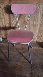 Retro stoeltje roze / rood, Ophalen, Gebruikt, Eén, Retro