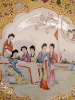 antiek chinese porcelein schotel 33,5 cm, Antiek en Kunst, Ophalen of Verzenden