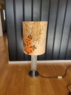 Vintage Tafellamp met Bloemmotief, Ophalen