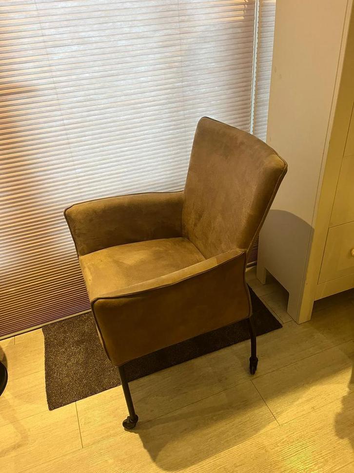 4 eetkamer stoelen, Huis en Inrichting, Stoelen, Zo goed als nieuw, Vier, Stof, Overige kleuren, Ophalen