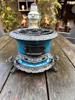 Antieke Haller 3 Pitter petroleum stel, Antiek en Kunst, Antiek | Emaille, Ophalen of Verzenden