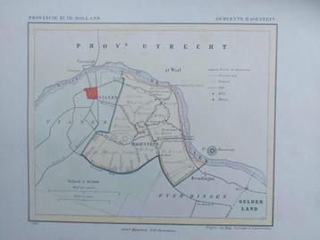 AG57 / Litho van J. Kuyper uit 1867 van Hagestein ZH beschikbaar voor biedingen