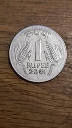 India - 1 Rupee 2001 N (D3), Postzegels en Munten, Munten | Azië, Ophalen, Zuid-Azië, Losse munt