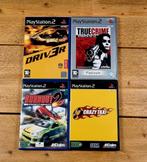 PS2 bundel – Burnout 2 + DRIV3R + True Crime + Crazy Taxi, Gebruikt, 1 speler, Racen en Vliegen, Ophalen of Verzenden
