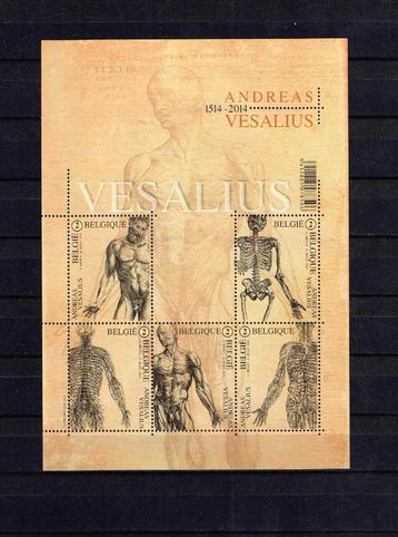 Andreas Vesalius bloc  5x w 2 Belgie 2014 beschikbaar voor biedingen