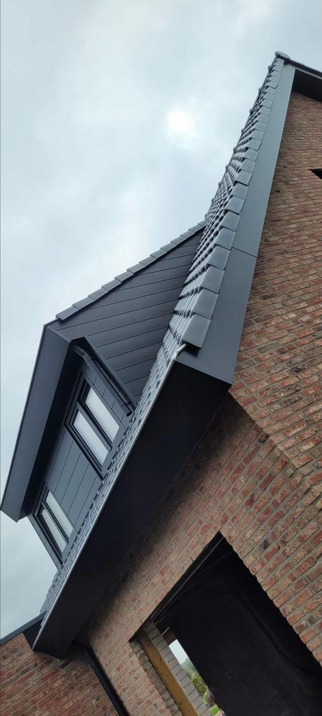 keralit dakrandpaneel boeideel sponningdeel profiel zwart, Doe-het-zelf en Verbouw, Dakpannen en Dakbedekking, Nieuw, Kunststof