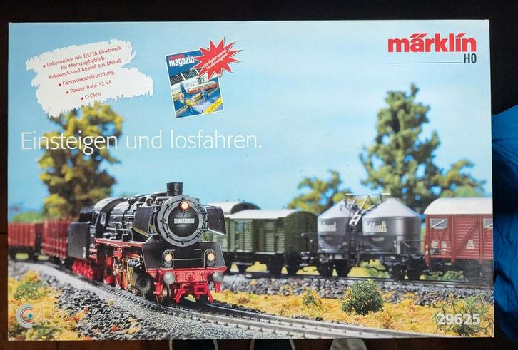 Märklin H0 29625 Treinset - Compleet met Delta Control 6604, Hobby en Vrije tijd, Modeltreinen | H0, Zo goed als nieuw, Treinset
