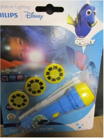 DISNEY FINDING DORY 2-IN-1 PROJECTOR+FLASH LIGHT NIEUW beschikbaar voor biedingen
