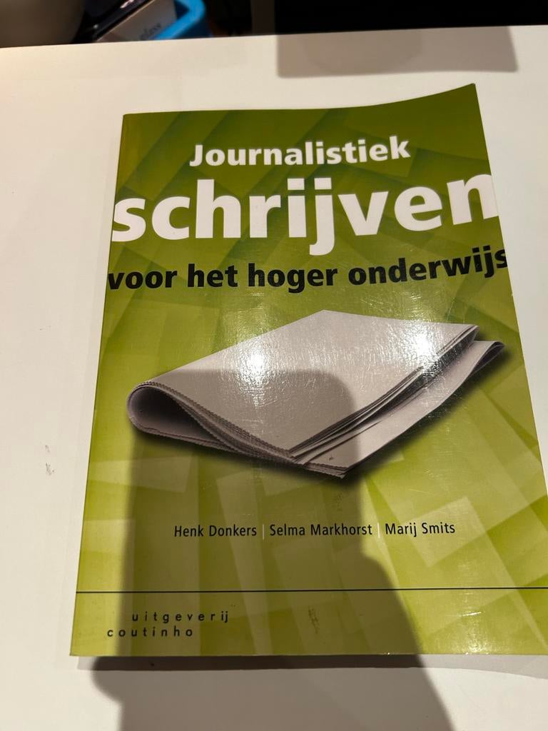 Journalistiek schrijven - hoger onderwijs, Boeken, Studieboeken en Cursussen, Ophalen of Verzenden, Alpha, Zo goed als nieuw, HBO