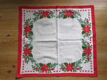 Vintage Zweeds kerstkleedje met kerststerren en hartjes beschikbaar voor biedingen