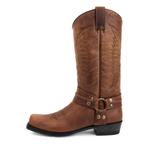 Hoge bruine heren cowboy laarzen / western boots mannen, Kleding | Heren, Verzenden, Nieuw, Bruin, Boots