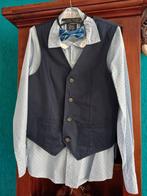 Setje overhemd met gilet en strikje, maat 158-164, Ophalen of Verzenden, Zo goed als nieuw, Jongen