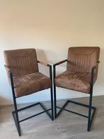 2 barstoelen bruin. Hoge stoelen, Huis en Inrichting, Stoelen, Ophalen of Verzenden, Bruin