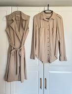 Studio anneloes poppy blouse L & gilet vest M zandkleur, Beige, Ophalen of Verzenden, Zo goed als nieuw