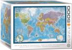 Eurographics: World Map 5000 stukjes, Ophalen of Verzenden, Meer dan 1500 stukjes, Nieuw, Legpuzzel