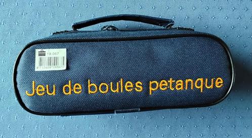 Jeu de boules petanque set 3 ballen incl draagtasje, Hobby en Vrije tijd, Gezelschapsspellen | Overige, Zo goed als nieuw, Een of twee spelers