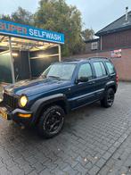 Jeep Cherokee 2.4 (2003) - Stoere auto | Donkerblauw, Auto's, Zwart, 4 cilinders, Blauw, Origineel Nederlands