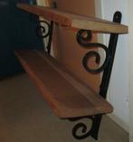 Boekenmeubel oud eiken/smeedwerk, Ophalen, Met plank(en), Zo goed als nieuw, Minder dan 150 cm