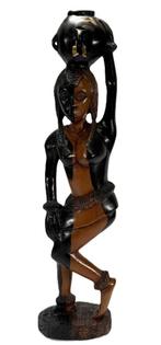Houten Makonde beeld, midden 20e eeuw, Tanzania, Antiek en Kunst, Kunst | Niet-Westerse kunst, Ophalen of Verzenden