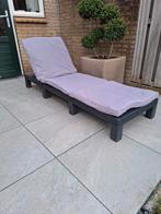 Ligbed met kussen teab, Tuin en Terras, Ligbedden, Ophalen of Verzenden, Gebruikt, Kunststof