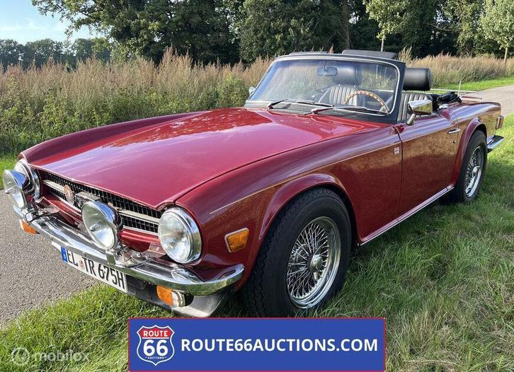 Triumph TR6 | 1976 | Route 66 Auctions, Auto's, Oldtimers, Bedrijf, Te koop, Triumph, Benzine, Overige carrosserieën, Handgeschakeld