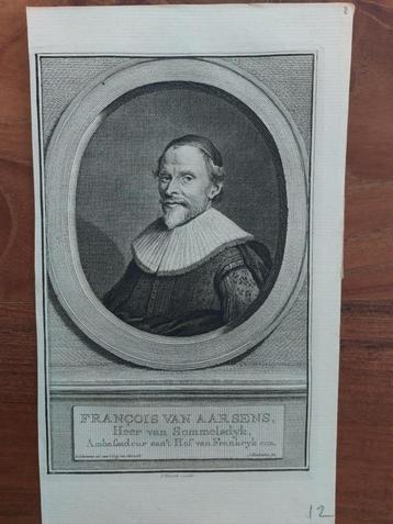 2 / Portret van Francois van Aarsens Sommeldijk J. Wagenaar beschikbaar voor biedingen