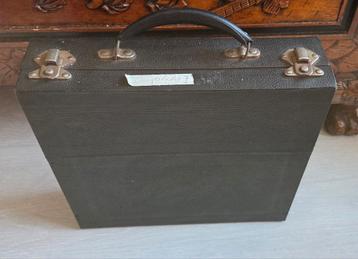 Vintage LP Koffer - Zwart beschikbaar voor biedingen