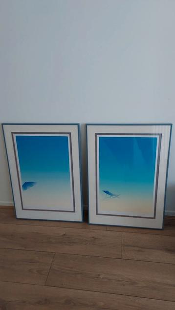 Set van 2 x Litho schilderij  beschikbaar voor biedingen
