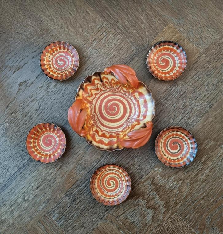 Te koop een antieke schalen set. Keramiek., Antiek en Kunst, Antiek | Keramiek en Aardewerk, Ophalen of Verzenden