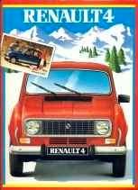 Renault 4 brochure/auto folder '83 '84 '85 '86 '87, Boeken, Auto's | Folders en Tijdschriften, Zo goed als nieuw, Porsche, Ophalen of Verzenden