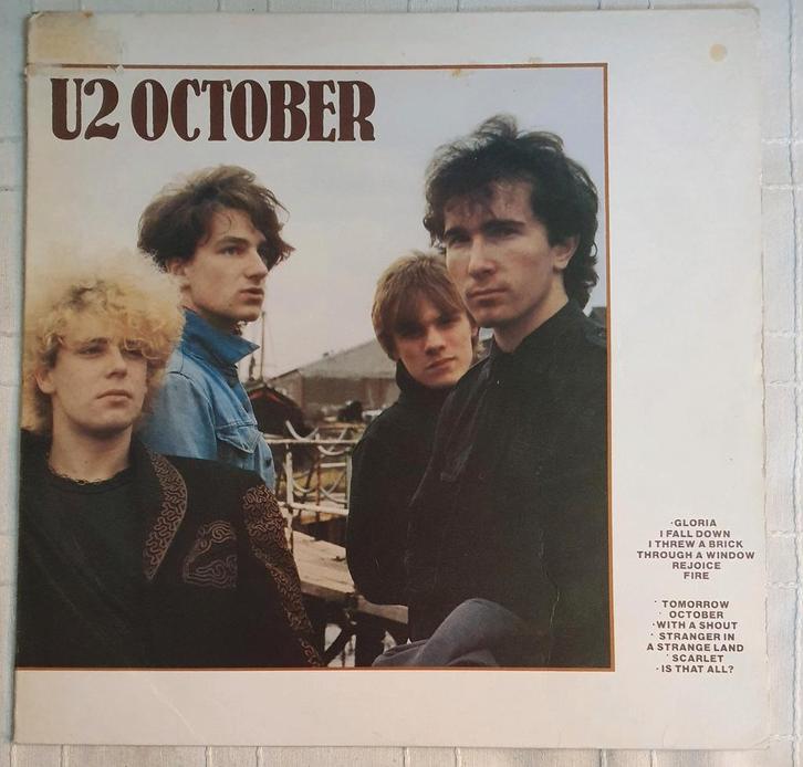 LP U2 - October - 204 185 - 1981, Cd's en Dvd's, Vinyl | Rock, Zo goed als nieuw, Poprock, 12 inch, Verzenden