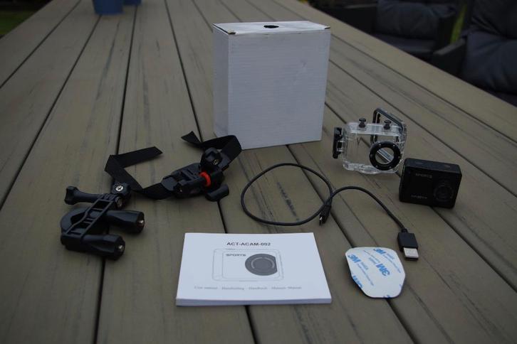 Maxxter Full HD mini action camera, Audio, Tv en Foto, Actiecamera's, Gebruikt, Overige merken, Ophalen of Verzenden