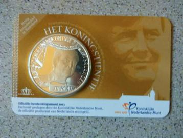 Konings tientje in coincard 2013 UNC beschikbaar voor biedingen