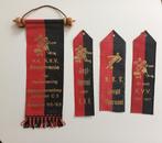 4 Vaantjes van K.V.V., Ophalen of Verzenden, Overige binnenlandse clubs, Vaantje of Sjaal