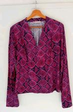 Studio Anneloestravel blouse slangenprint fuschia blauw XL, Kleding | Dames, Blouses en Tunieken, Maat 42/44 (L), Ophalen of Verzenden