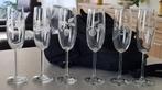 6 Prachtige en bijzondere Bohemia champagne glazen, Antiek en Kunst, Antiek | Glas en Kristal, Ophalen of Verzenden