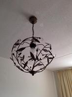 Vintage bloemen hanglamp, Ophalen of Verzenden, Zo goed als nieuw, Metaal, Minder dan 50 cm