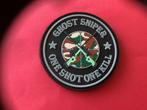 Badge van Ghost Sniper met klittenband, Ophalen of Verzenden, Landmacht, Nederland, Embleem of Badge