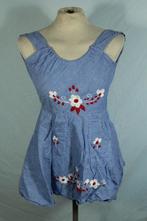 Leuke blauwe Charles Dickens wikkeljurk/schort.Mt 116, Meisje, Ophalen of Verzenden, Zo goed als nieuw, .