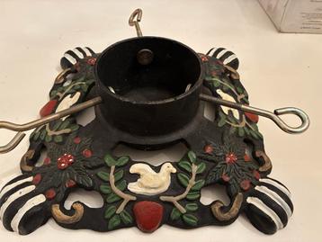 Gietijzeren Kerstboomstandaard - 31x31cm, 11,5cm stam beschikbaar voor biedingen