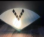Vintage post modern wandlampje met glasplaatje., Huis en Inrichting, Lampen | Wandlampen, Ophalen of Verzenden, Zo goed als nieuw